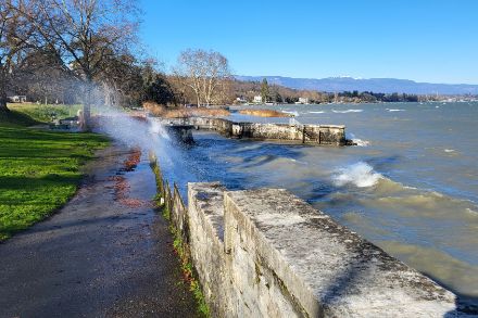 Bise à Genève dimanche à la mi-journée.