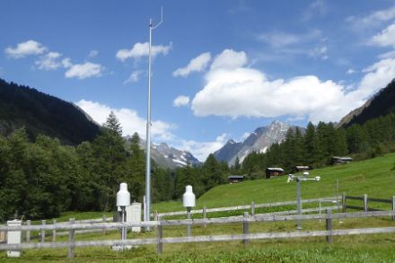 La station météorologique de MétéoSuisse à Blatten, dans le Lötschental. Source : MétéoSuisse