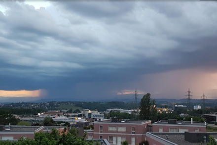 Orage dans la région lausannoise. Photo : Christophe Salamin