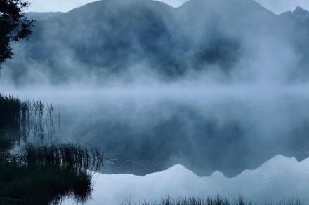 Tôt ce matin en Engadine, comme ici près de Celerina/Schlarigna, les températures mesurées à 2m étaient inférieures à 0 °C.