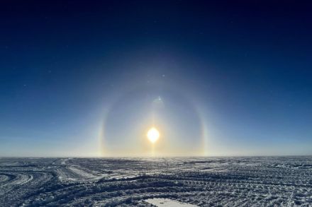 Vue depuis la station de Little Dome C en Antarctique.